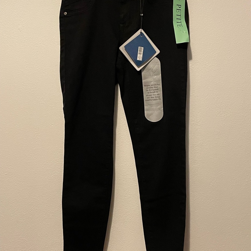 AZ Denim Black Petite Skinny Jeans